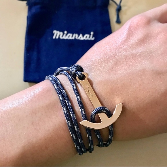 Miansai Gold Anchor Rope Wrap Bracelet - Picture 3 of 7